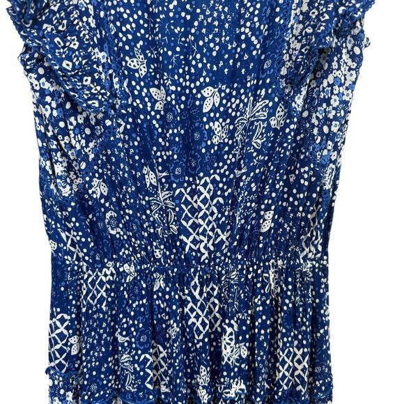 Poupette St Barth Paulina Midi Dress Blue Size S - Picture 13 of 13